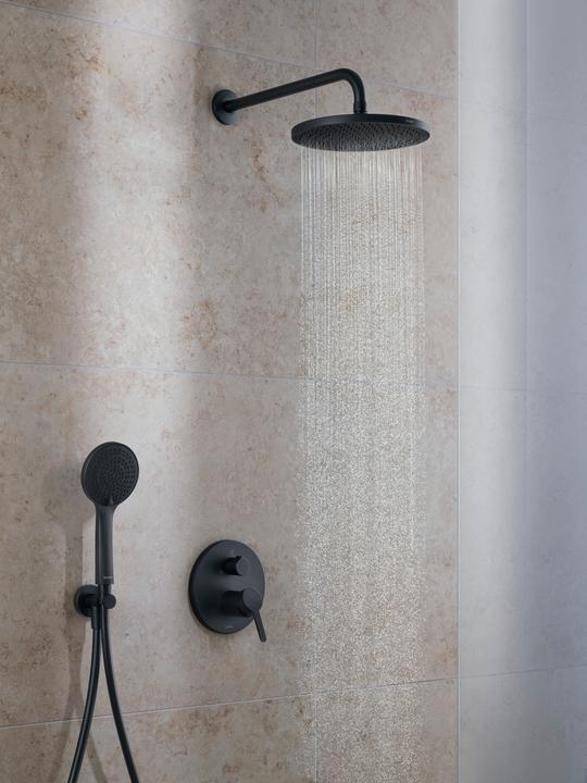Produktbild Duravit Kopfbrause 1 jet, 230 schwarz matt (1 Strahlarten, 24 l/min)