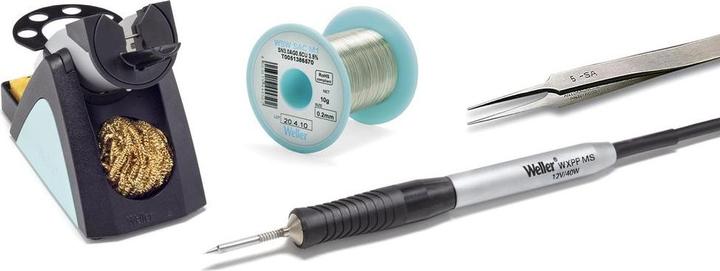 Produktbild Weller Erem Weller WXPP MS LÖTSET RTP004SMS / WSR 208 Lötkolben-Set 12V 40W 100 - 550°C inkl. Pinzette, inkl.