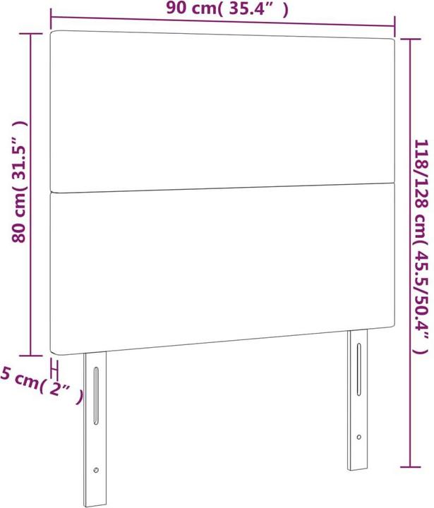 Immagine prodotto VidaXL Cain (90 x 5 x 128 cm)