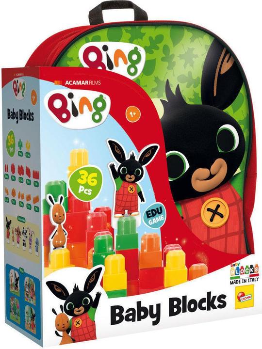 Produktbild Lisciani Bing Baby Blocks Red Backpack