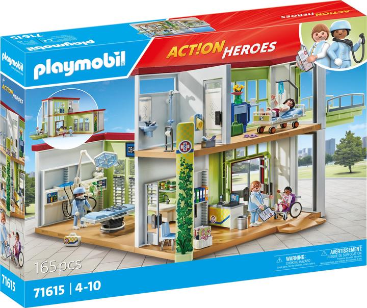 Productafbeelding Playmobil Modern ziekenhuis (71615, Playmobil Actie Helden)