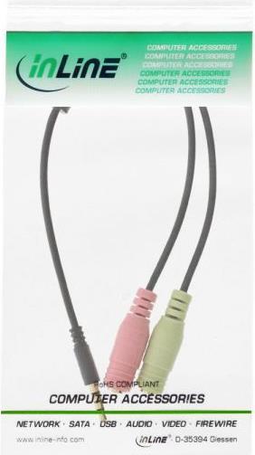 Immagine prodotto InLine Cavo adattatore per cuffie audio (2 m, Connettore da 3,5 mm (AUX))
