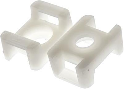 Produktbild Rs Pro Kabelbinder-Schelle M6 250S weiss (Befestigungsschlaufen, 23 mm, 250 Stk.)