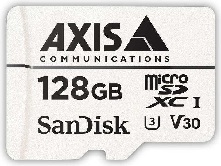 Image du produit Axis Carte de surveillance 128 GB (128 Go, microSDXC, SD, U1, UHS-I)