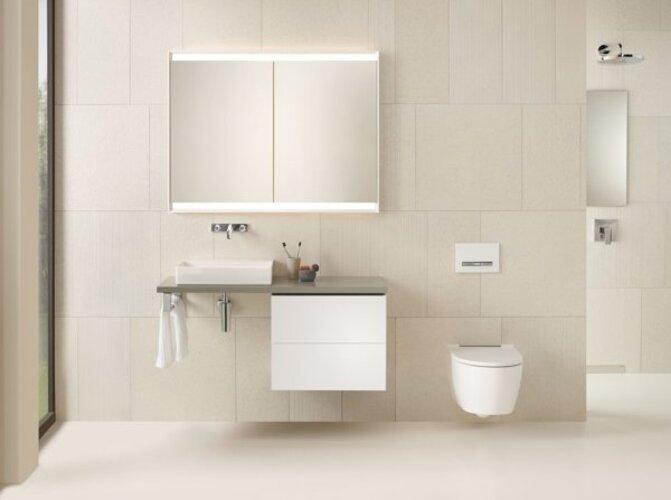 Immagine prodotto Geberit Armadio a specchio ONE con ComfortLight, 2 ante, montaggio nascosto, 120x90x15cm, 505.805.00