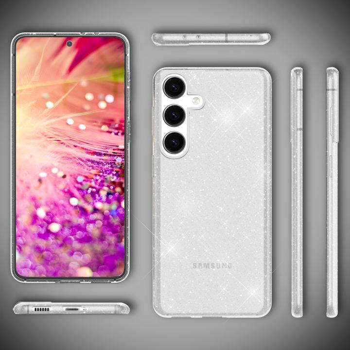 Produktbild Nalia Klare Glitzer Silikon Hülle (Samsung Galaxy S24+)