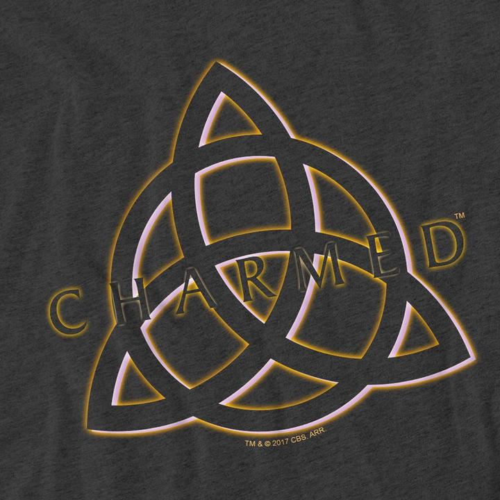 Actual product image Charmed Unisex Adult Triple Linked Logo T-Shirt (XXL)