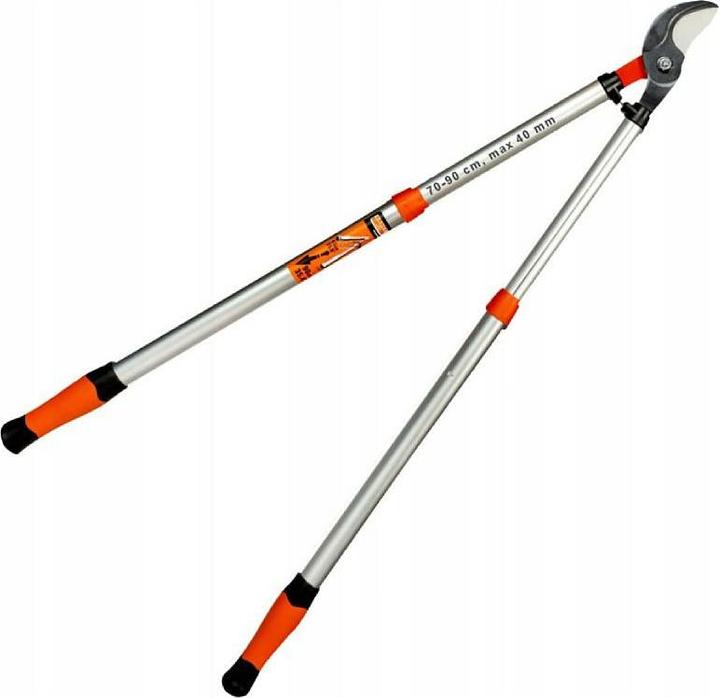 Actual product image Bahco Professional 40 mm telescopic bypass pruning shears with 2-component handle, 700-900 mm