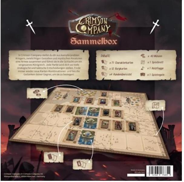 Actual product image Skellig Games SKE79001 - Crimson Company: Sammelbox, für 1-4 Spieler, ab 10 Jahren (DE-Ausgabe) (German)