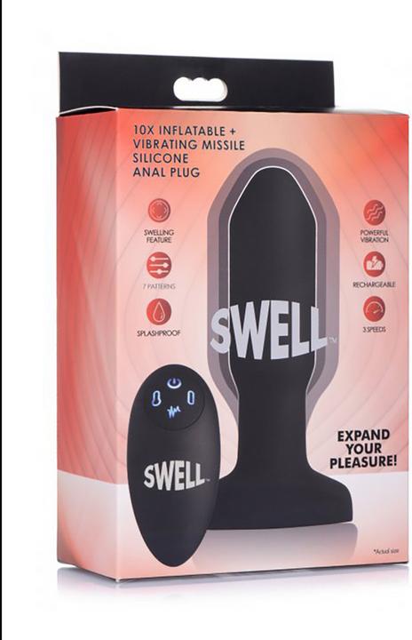 Produktbild Shots 10X Inflatable + Vibrating Missile Silicone Anal Plug