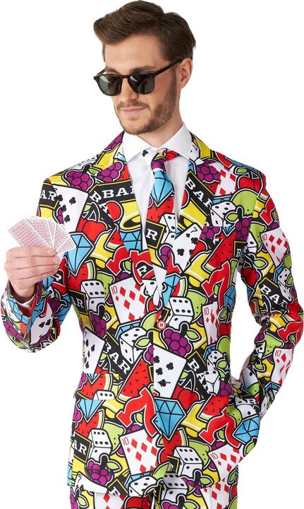 Actual product image OppoSuits Casino Icons party suit (S)