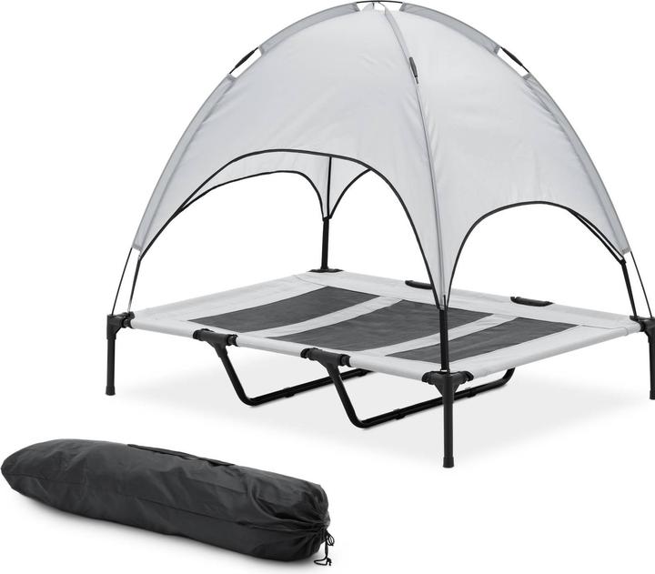 Immagine prodotto Wiesenfield Brandina per cani con tettuccio - 122.5 x 91.5 x 109 cm - Grigia (Gatto, Cane)