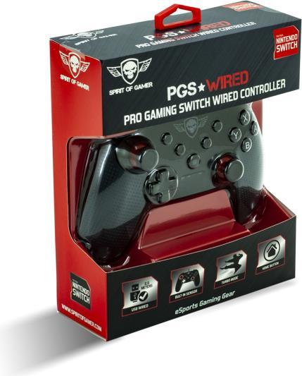Image du produit Spirit Of Gamer Manette De Jeu Pro Gaming Pour Nintendo Switch (Noir) (Switch)