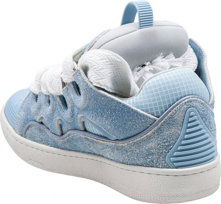 Produktbild Lanvin curb sneakers in leather and mesh color denim blue (42)