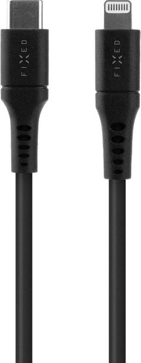 Image du produit Fixed Liquid Silicone Cable USB-C/Lightning, 2m, noir (2 m)