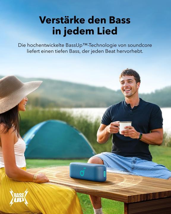 Actual product image Anker Tragbarer Bluetooth-Lautsprecher (16 h, Rechargeable battery operated)