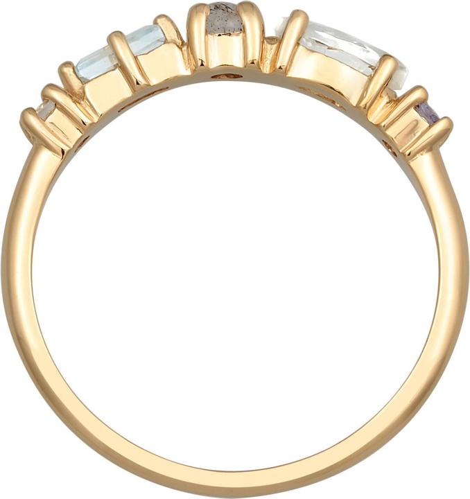 Produktbild Elli PREMIUM Ring Memoire Edelstein Klassik Ring 925 Silber (52, 925 Silber)