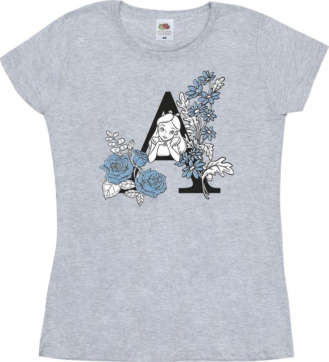 Immagine prodotto Disney Alice In Wonderland Letter A Maglietta Donna (M)