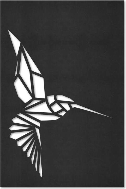 Image du produit Trenddeko Origami colibri (30 x 45 cm)