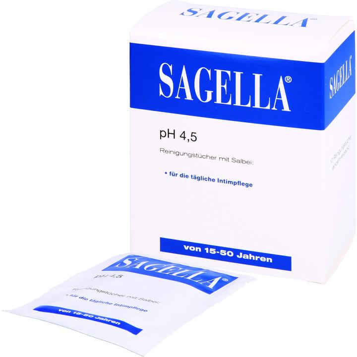 Image du produit Sagella Lingettes nettoyantes, 10 pcs TUE (Lingettes intimes)