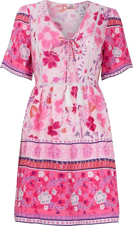 Joe Browns Floral Contrast Border Print Short Sleeve Relaxed Tunic