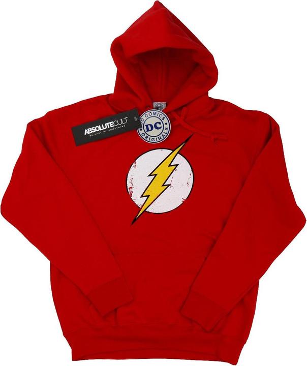 Flash Distressed Logo Kapuzenpullover Mädchen