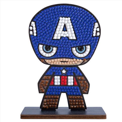 Immagine prodotto Craft Buddy Capitan America, figura artistica in cristallo di circa 11x8 cm