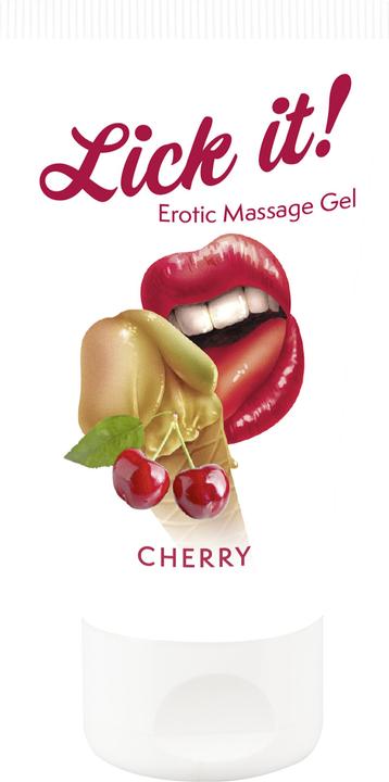 Produktbild Lick-it Erotic Massage Gel Cherry (50 ml)