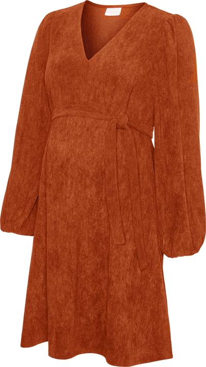 Produktbild Mamalicious Normal geschnitten V-Ausschnitt Elastische Bündchen Ballonärmel Kurzes Kleid Kleid (M)