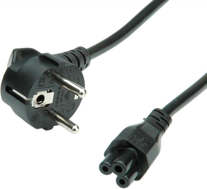 Roline Schuko power cable angled (1.80 m)