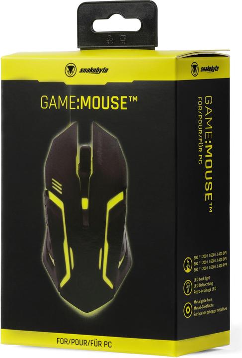 Actual product image Snakebyte PC Game Mouse (Cable)