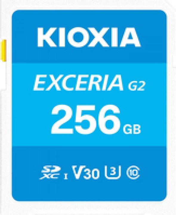 Actual product image Kioxia Exceria G2 SD Card 256GB (256 GB, microSDXC, U3, UHS-I)