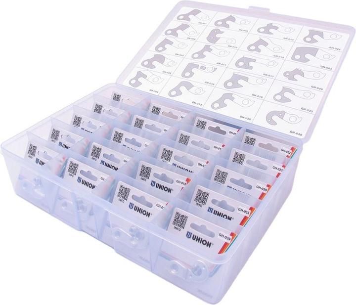 Actual product image Union Sorting box with 20 derailleurpadjes Marwi Top 01-20