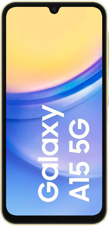 Produktbild Samsung Galaxy A15 (128 GB, Gelb, 6.50", Hybrid Dual SIM, 50 Mpx, 4G)