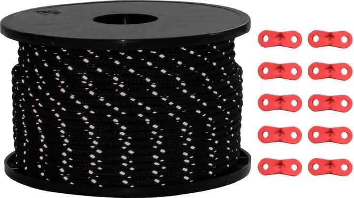 Immagine prodotto VidaXL Corda per tenda Riflettente con tendicorda 50 m 5 mm