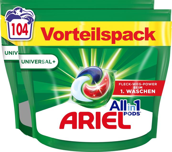 Ariel All-in-1 (104 Waschgänge, Pods)