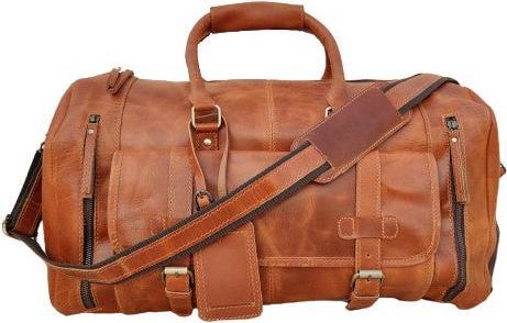 Actual product image Only-Bags.Store Leather duffel bag, handmade leather weekender, gym bag, holiday duffel bag, leather travel bag
