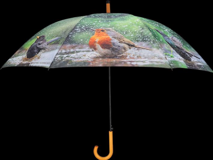 Esschert Design Regenschirm badende Vögel