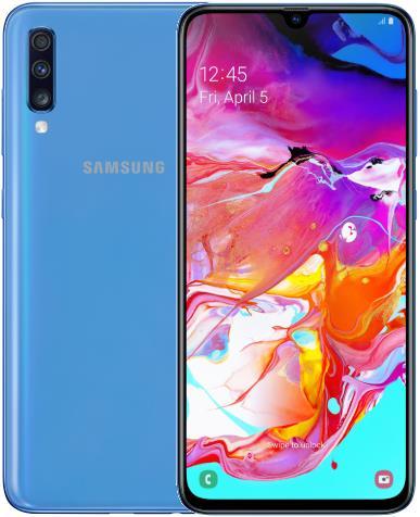 Samsung Galaxy A70 EU (128 Go, Bleu, 6.70", Double SIM, 32 Mpx, 4G)