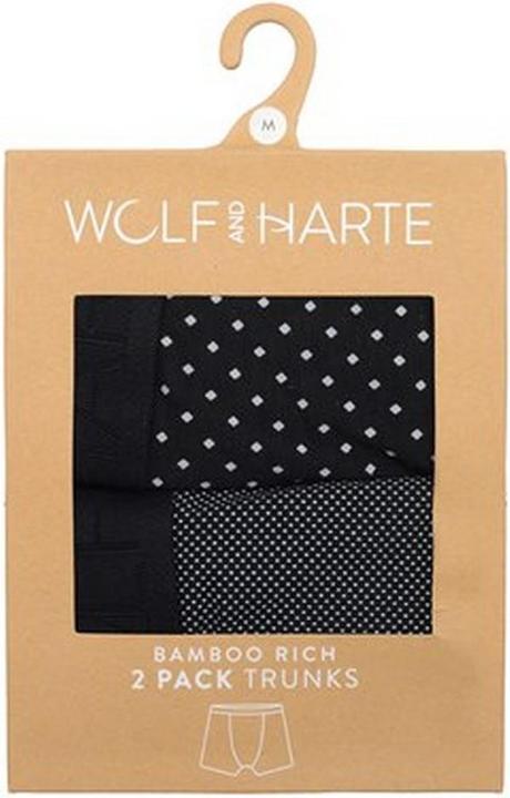Produktbild Wolf And Harte Boxershorts Bambus Reich Getüpfelt (2er Pack) (M, 2er Pack)
