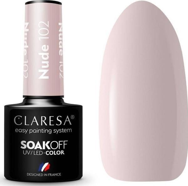 Immagine prodotto Claresa Smalto ibrido Soak Off UV/LED Nude 102 5g (5 ml)