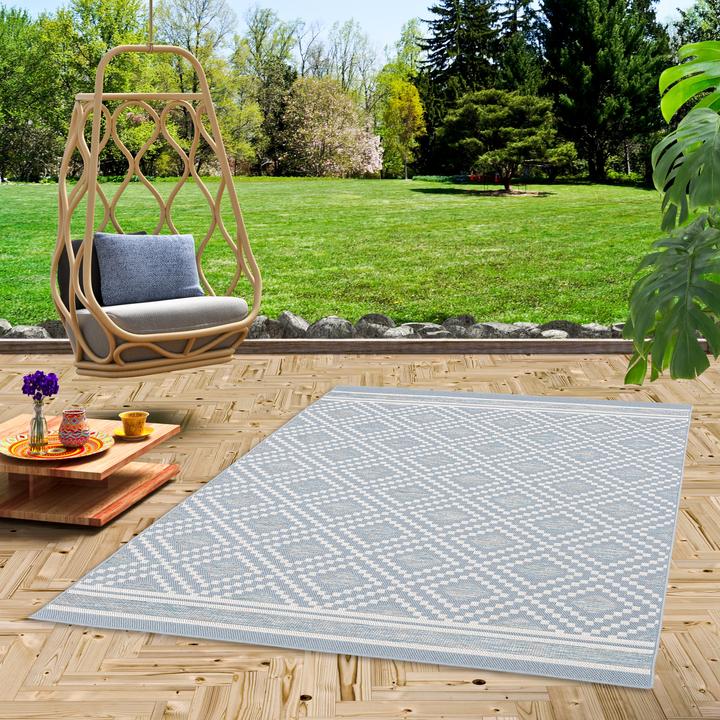 Produktbild Pergamon In & Outdoor Teppich Flachgewebe Ottawa Rauten (80 x 150 cm)