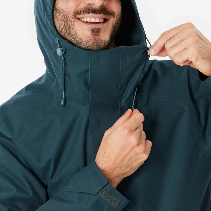 Actual product image Quechua Men's long hiking jacket - NH500 green (3XL)