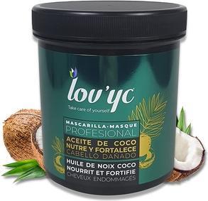 Produktbild Lov'yc Professionelle Haarmaske mit Kokosnussöl zum Nähren und Reparieren von geschädigtem Haar 23,7 fl oz (700 ml)