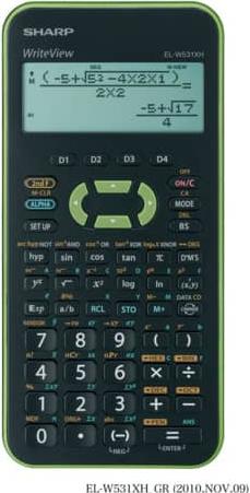 Actual product image Sharp EL-520 XG - green (Batteries)