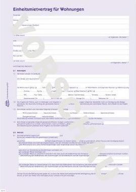 Actual product image Avery Unit rental agreement for apartments 2849 (4 x)