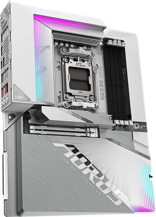 Actual product image Gigabyte B650E A Stealth ICE (B650,AM5,ATX,DDR5) (AM5, AMD B650E, ATX)