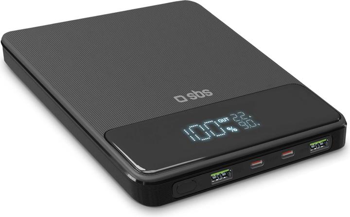 SBS Ultra-slim, 20,000 mAH, 100 Watt powerbank (20000 mAh, 100 W)