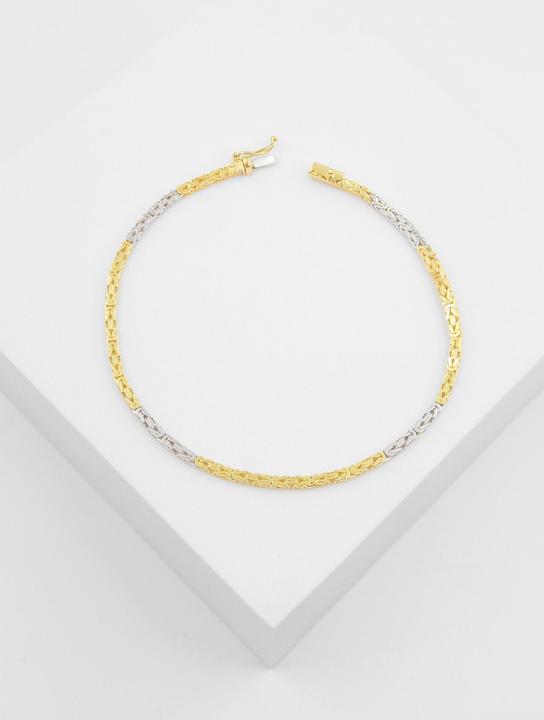 Produktbild Muau Königskette (19 cm, 750, Weissgold, 18K Gelbgold)