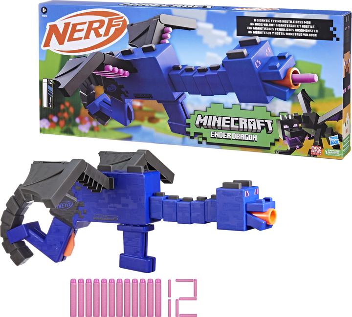 Image du produit Hasbro Blaster Ender Dragon Minecraft et 12 fléchettes Nerf Elite